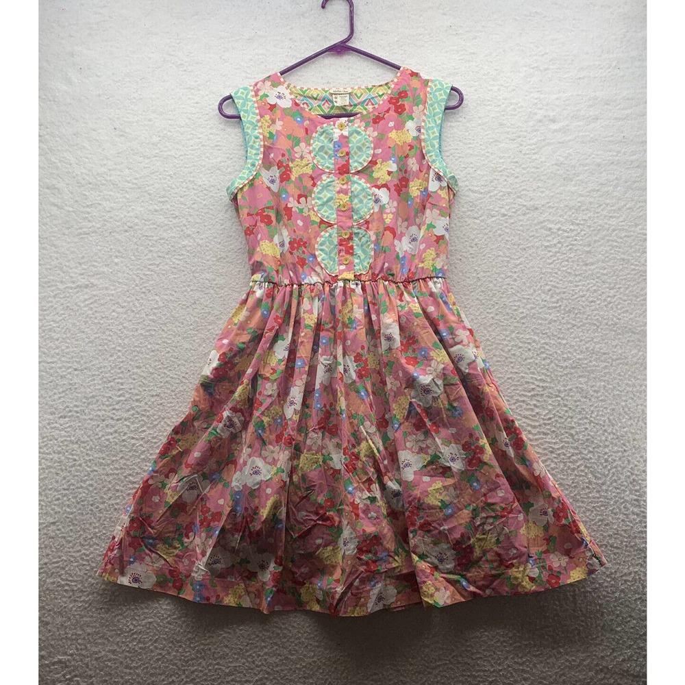 Matilda Jane Leah Dress Size‎ Small S Floral Sleeveless Fit Flare Hippie Pockets
